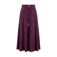 thumbnail image 4 of SBYOJLPB Women's Wide-leg Pants Solid Color Loose Casual Comfortable High-waisted Trousers, 4 of 7