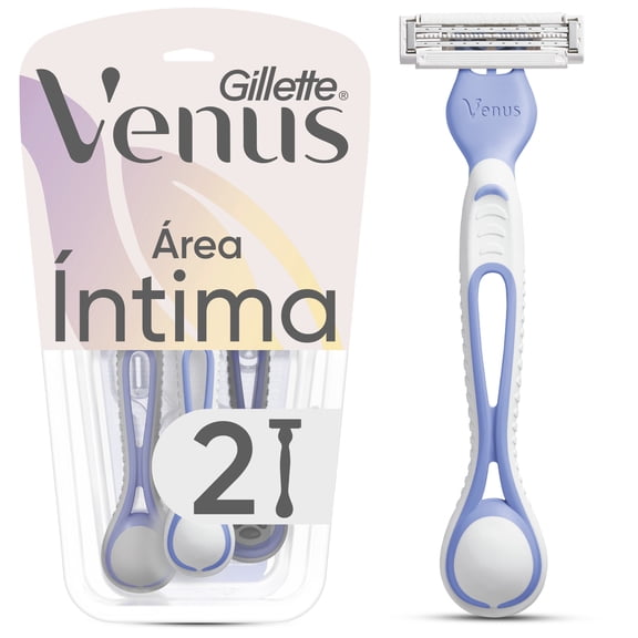 Rastrillo para Mujer Gillette Venus Íntima para Depilar la Zona Íntima 2 pzas