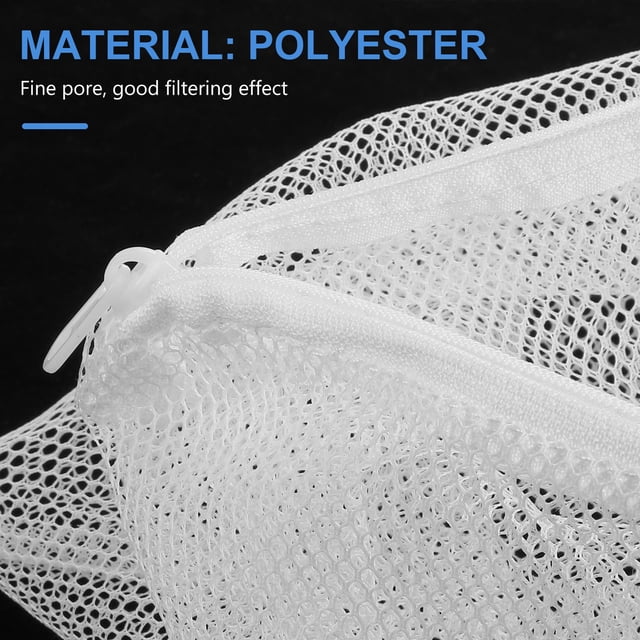 BESTYASH 5Ud Bolsa Transparente Para De Acuario Con Cremallera Resistente Y Malla Permeable