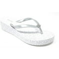 thumbnail image 1 of Michael Kors Bedford Glam Flip Flop, Silver/White, 7M, 1 of 4