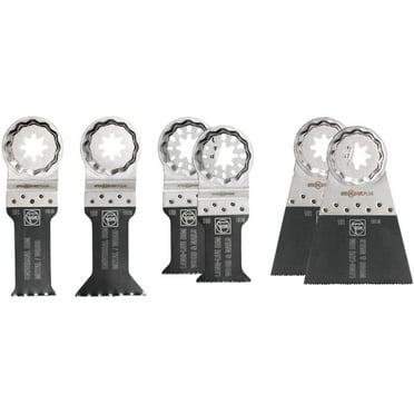 Fein 35222942080 Best of E Cut 6 Piece Oscillating Bimetal Saw Blade Tool Set