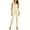 Beige, variant on YouLoveIt Body Shapers For Women Full Body Built In Shapewear One Piece Tank Top Sleeveless Long Pants Yoga Unitard Rommpers Round Neck Sports Romper