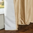 thumbnail image 5 of TWOPAGES Light Filtering 52 W X 96 L Inch Black Grommet Curtain Silk Privacy Protection Drape for Guest Room, 1 Panel, Pale Pink, 5 of 6