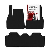 Floor Mats for Tesla Model Y 2025-2020 - Custom 3D Fit - 1st & 2nd Row Set - Anti-Slip Backing - Heavy Duty Carpet Mat - All Weather Car Liner Floormats - Tesla Model Y 5-Seat Interior Accessories