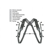 USA Gear DSLR Chest Harness Strap with Quick Release, Compatible with Canon, Nikon, Sony (Black)
