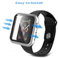 thumbnail image 3 of For Apple Watch Series 3 / 4 / 5 / 6 / SE Case, Njjex [1-Pack] Ultra Slim Thin Bumper Full Coverage Matte Hard Cover for iWatch Series SE 6 5 4 3 2 38 40 42 44mm -Sliver, 3 of 7