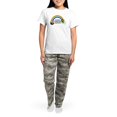 thumbnail image 4 of CafePress - May You Never Want Women's Light Pajamas - Women's Short Sleeve Print T-Shirt and Pants Light Cotton Pajama Set, 4 of 7