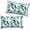 Leaves Multi, variant on Outdoor Lumbar Pillow Covers 12”x20”, Rectangle Throw Pillow Covers for Patio Furniture, Decorative Lumbar Cushion Case for Garden Balcony Couch Office Chair, Pack of 2, Swaying Palms Blue