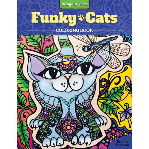 Funky Cats Coloring Book