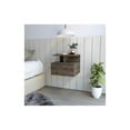 thumbnail image 2 of Pemberly Row Floating Nightstand Engineered Wood Dark Walnut, 2 of 4