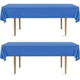 thumbnail image 3 of DecorRack 2 Rectangular Tablecloths -BPA- Free Plastic, 54 x 108 inch, Blue (2 Pack), 3 of 8