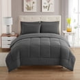 thumbnail image 2 of Set de edredón Sweet Home Collection Gray King, 7 piezas, 2 of 6