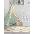 thumbnail image 3 of Unique Loom Whimsy Kids Collection Area Rug - Polka Dots (5' 1" x 8' Rectangle Multi/Light Blue), 3 of 9