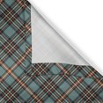 thumbnail image 6 of Ambesonne Abstract Valance & Curtain, Classic Plaid Inspired, 55"x24", Redbrown Slate Blue, 6 of 7