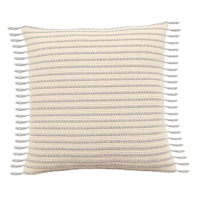 Funda de almohada decorativa cómoda para el hogar o la sala de estar. Gris 45x45cm