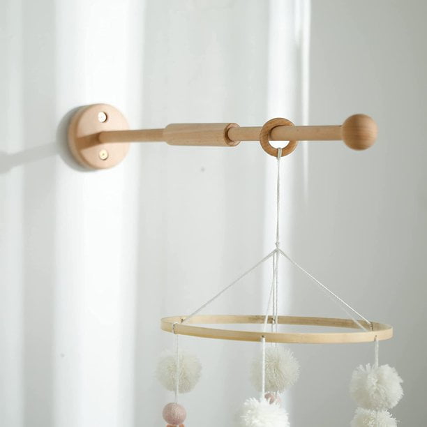 Wooden Mobile Arm Baby Mobile Hanger Screw Reinforced 21.6 Inch Crib