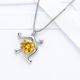thumbnail image 4 of Hipunk Zodiac Sagittarius Necklace November Birthstone Necklace Citrine Pendant 925 Sterling Silver Jewelry Christmas Birthday Gifts for Women, 4 of 9