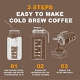 thumbnail image 2 of baomifa-Cold Brew Coffee Maker Jar - 64oz Thick Glass Multipurpose Mason Pitcher Spout Lid with Handle & Stainless Steel Filter for Iced Coffee, Lemonade, Ice Tea, Homemade Fruit Drinks Container, 2 of 4