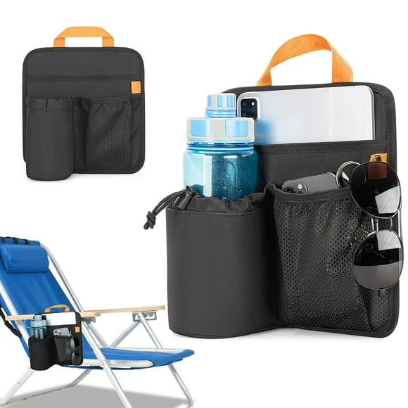 Organizador Lateral para Silla de Playa GRAOSO con Porta Vasos 600D Oxford
