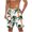 Green, variant on Men's Hawaiian Palm Print Swim Trunks Quick-Dry 4-Way Stretch Beach Shorts with Pockets for Surfing Pool Parties Green XXL