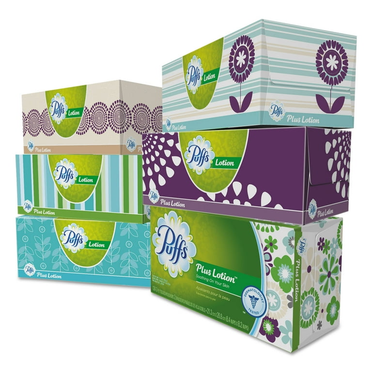 Puffs  Plus Lotion Mega Cube, 2 boxes – Veruca