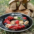 thumbnail image 4 of Petromax Enamelware Dinnerware Plates, Traditional Lightweight Enameled Steel Tableware for Kitchen and Camping, 2 Pack for Hot or Cold Food, 10.2 inch, Black, 4 of 7