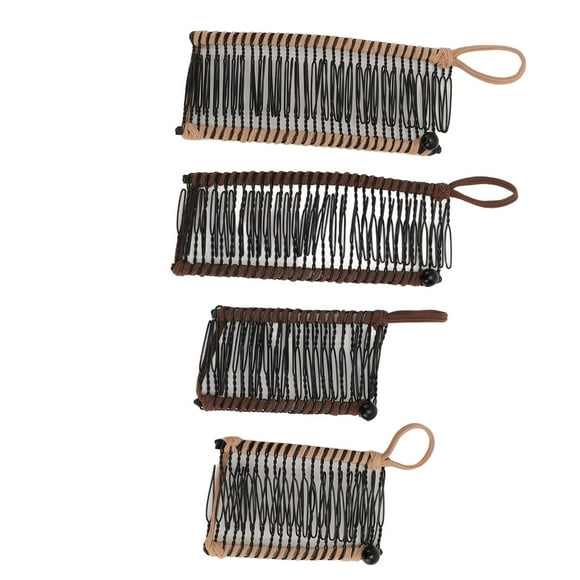 Women Adjustable Banana Hair Clip, Fashionable 20 Teeth Banana Hair Clip 4pcs for Wavy Hair