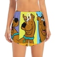 thumbnail image 4 of Lsque Scooby-Doo Printed Women's Running Shorts with Liner Pockets,Elastic Quick Dry Workout Athletic Gym Yoga Shorts,Womens High Waist Shorts-Large, 4 of 9