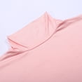 thumbnail image 6 of OSOLU Women Solid Color Personality Street High Neck Spring New Long Sleeve Tops T-Shirt Tee Comfort Dailywear, 6 of 7