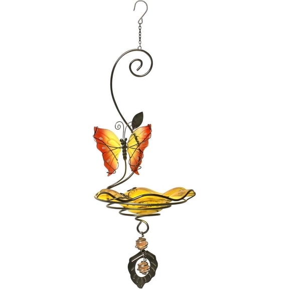 21522 Butterfly Feeder Or Bath, Yellow