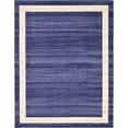 thumbnail image 1 of Unique Loom Del Mar Tonal Design Area Rug 10' x 13' Rectangle Navy Blue/Ivory, 1 of 10