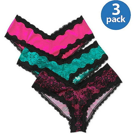 Smart And Sexy Satin V-kini Panties 3-pa