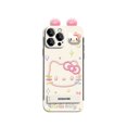 thumbnail image 5 of Bonita funda con soporte para muñeca Hello Kitty para teléfono Apple 16, 15PRO, sin marco, 14 orificios finos, resistente a caídas, ultrafina, 5 of 5