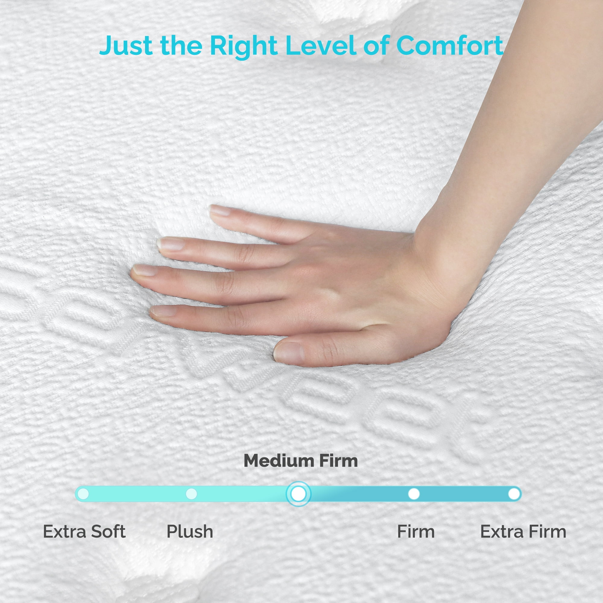 Serweet 8" Pocket Coils Full Medium Firm Tight Hybrid Mattress