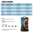 thumbnail image 5 of Lsque Squirrel Sleeping In Tree Print Men's Cotton Blend Sleeveless Muscle Shirts (S-3XL)- Moisture Wicking, Odor Protection, UPF 30+,Small, 5 of 8