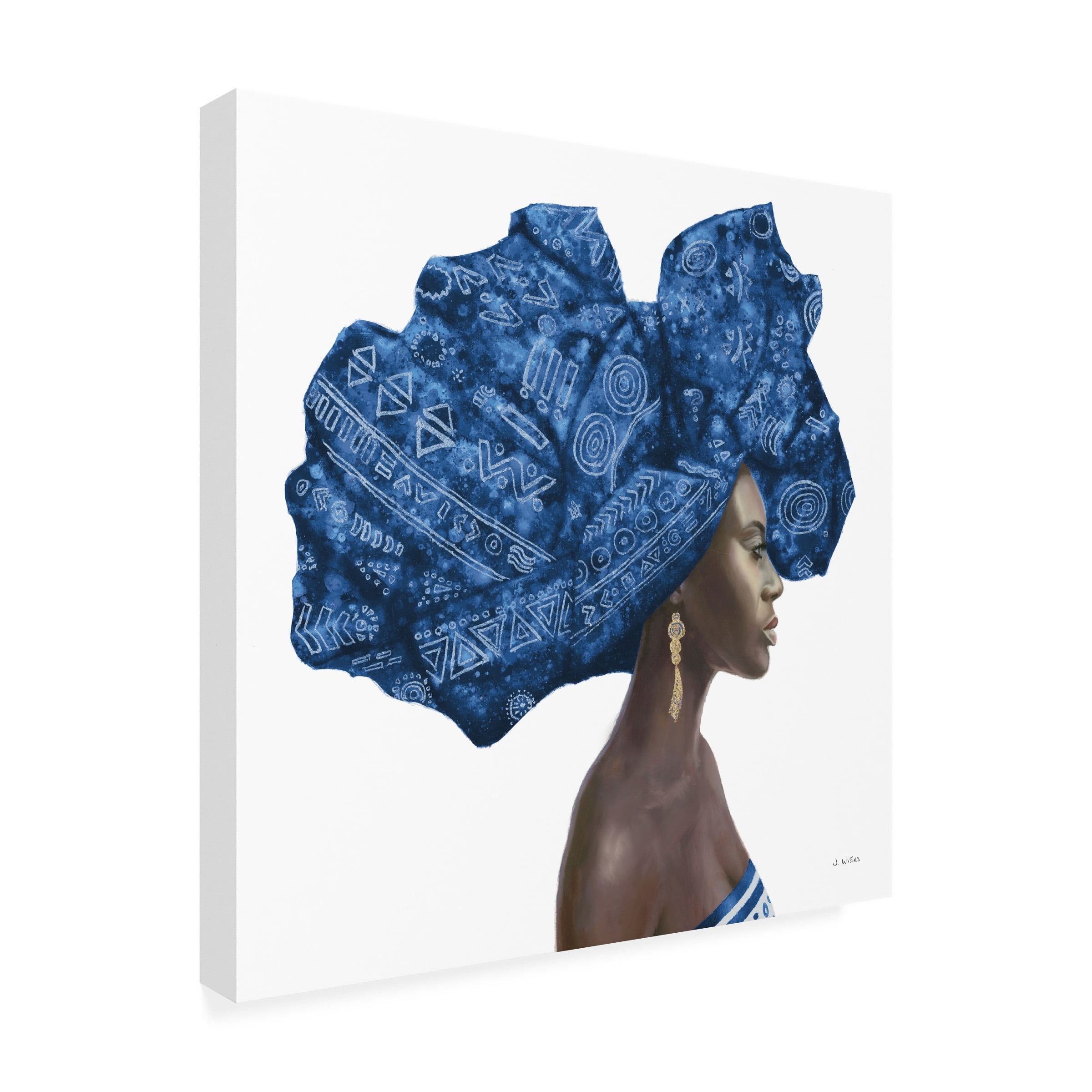 Trademark Fine Art 'Pure Style II Blue' Canvas Art by James Wiens
