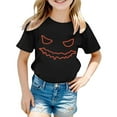 thumbnail image 2 of Weebloom Kids Halloween Shirts Boys Girls Children Printed T Shirt Style Short Sleeved Top for 1-13 Years Old Outwear,2-3 Years, 2 of 3