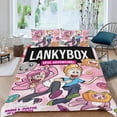 thumbnail image 2 of A-Lankybox Conjunto de sábanas temático, trío de piezas, cómodo y amigable con la piel, diseño único, regalo de decoración para el hogar para familiares, amigos y fans,135X200cm, 2 of 6
