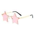 thumbnail image 3 of Milaget Lunettes de Soleil en Forme d'Étoile Lunettes Lunettes Goth 400 Protection Mode Urbaine Femmes Rose, 3 of 9