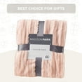 thumbnail image 5 of Madison Park Blush Throw Blanket, Cozy Soft Throw for Bed, Sofa, Couch, Long Faux Fur Blanket for All Seasons, Christmas Gifts for Women, Men, 50x60", 5 of 6