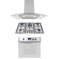 thumbnail image 1 of Tricombo Supra con campana de pared, parrilla de 76cm  y horno de gas con quemador eléctrico, 1 of 8