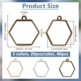 thumbnail image 2 of Open Back Bezel Pendants Open Frame Pendant Hollow Frame Pendant for DIY UV Resin Jewelry MakingDIY, 2 of 6