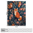 thumbnail image 4 of Nawypu  Fox Flannel Blanket, Soft Fuzzy Plush Fox Printed Throw Blanket 40x50 Inch Comfortable Cute Fox Theme Blankets for Sofa Bed Car, 4 of 6