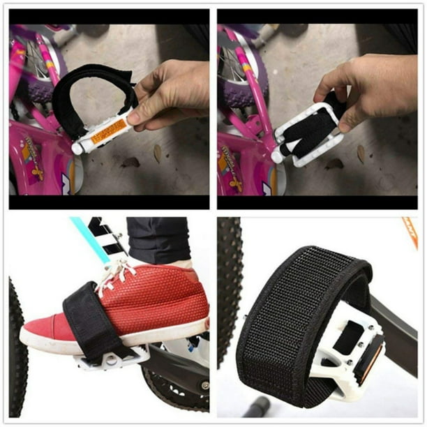 1 Pair Bike Pedal Straps Pedal Toe Clips Straps Tape for Fixed