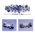 thumbnail image 3 of 4 pieces of women's hair clips, flower crystal rhinestone hair clips, pearl spring hair clip accessories, women's fashionable ponytail clips, gifts for daily wear, 3 of 6