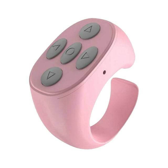 Rechargeable Smartphone Camera Shutter Remote Control for Hands Video Scrolling Page Turning and Volume Adjustment Compatible with Android Devices