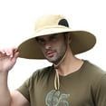 thumbnail image 4 of Faithtur Men Sun Hat with Adjustable Chin Rope, Bucket, Wide Brim Cap, 4 of 8