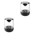 thumbnail image 4 of Inteprter Altavoz Bluetooth 5.0 Inalámbrico LED Estéreo Altavoz HD Juegos de computadora Columna de luz de 7 colores Caja de sonido para baile de fiesta Tecnología negra 2piezas, 4 of 6