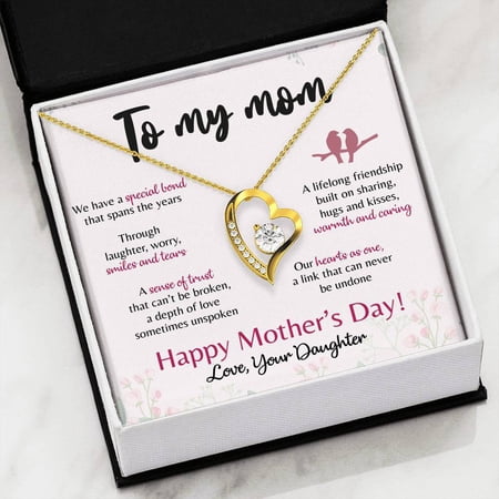 Namashops, Forever Love Necklace, To My Mom, Forever Love, We Have a Special bond, Wife, For Mom,, Birthday, White Forever Love Necklace