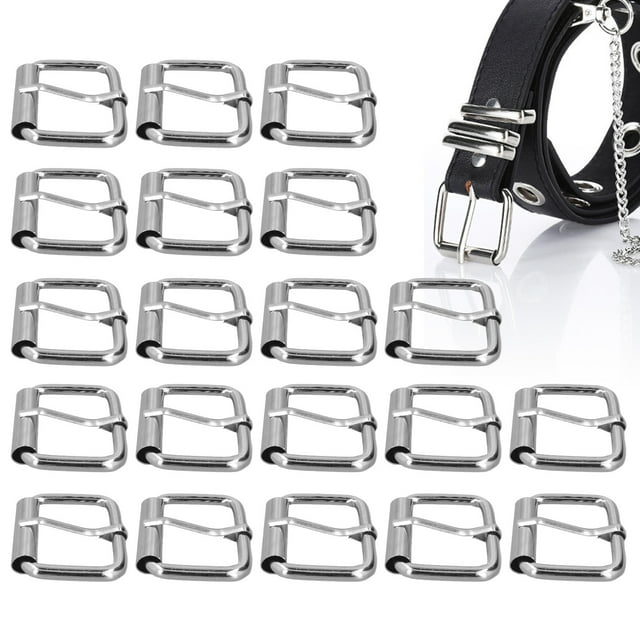 Belt Buckles Backpack Accessories Leather Collar Hardware Premium Iron Roller Buckle Luggage Adjustment 20Pcs Buckles